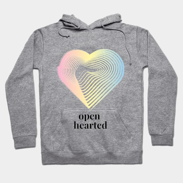 Open Hearted - Colorful Heart Hoodie by arteg